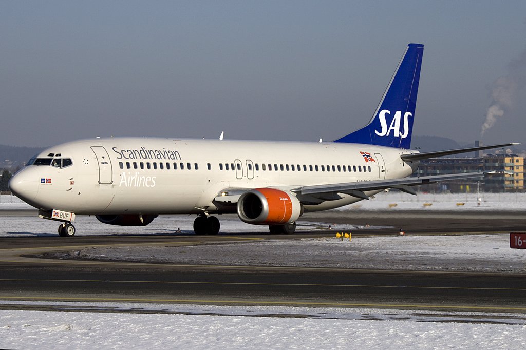 SAS, LN-BUF, Boeing, B737-405, 16.01.2010, SZG, Salzburg, Austria 