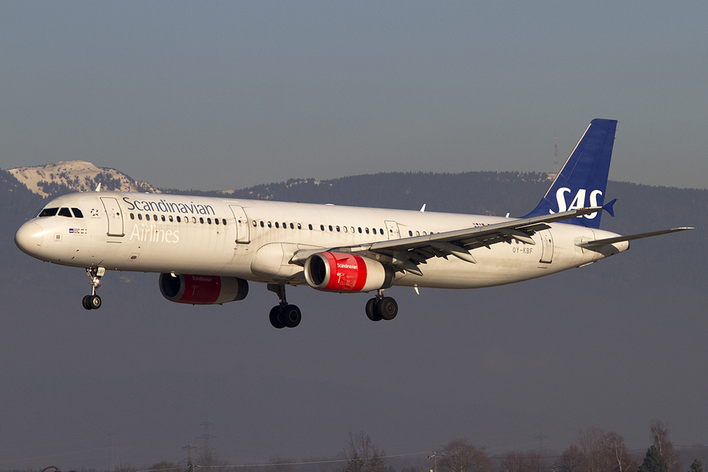 SAS, OY-KBF, Airbus, A321-232, 29.12.2012, GVA, Geneve, Switzerland 


