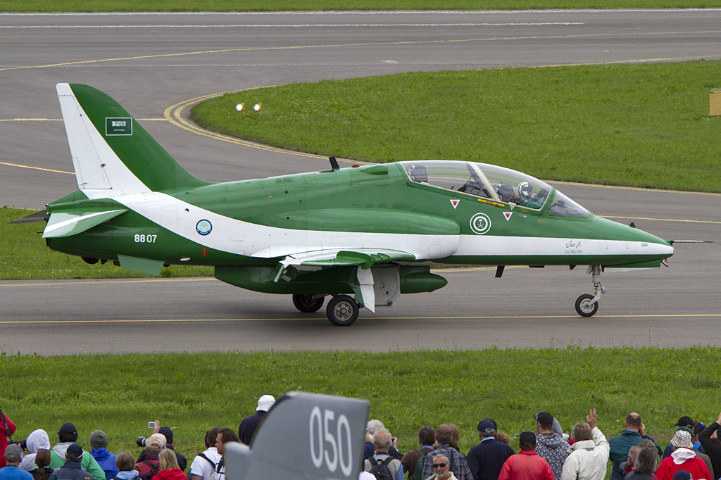 Saudi Arabia - Air Force, 8807, British Aerospace, Hawk 65A, 01.07.2011, LOXZ, Zeltweg, Austria 



