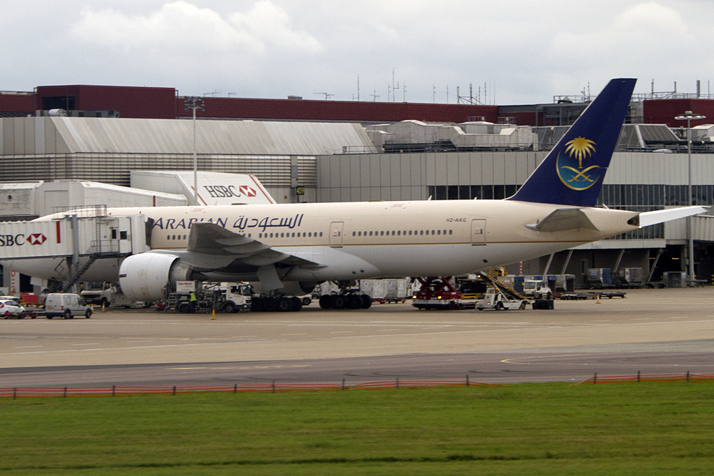 Saudi Arabian Airlines, HZ-AKG, Boeing, B777-268ER, 09.09.2011, LHR, London, Great Britain 





