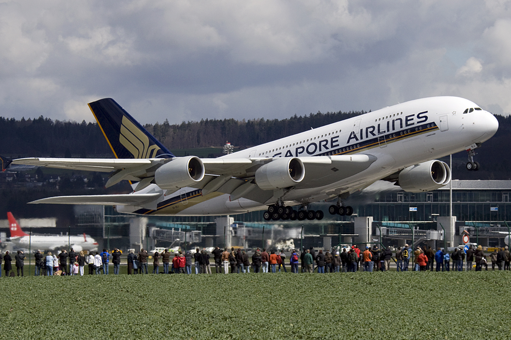 Singapore Airlines, 9V-SKJ, Airbus, A380-841, 05.04.2010, ZRH, Zuerich, Switzerland 

