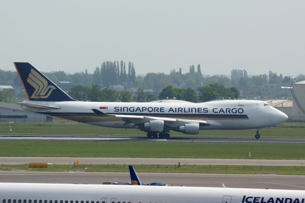 Singapore Airlines Cargo, 9V-SFL, Boeing, 747-400 F, 25.05.2012, AMS-EHAM, Amsterdam (Schiphol), Niederlande 