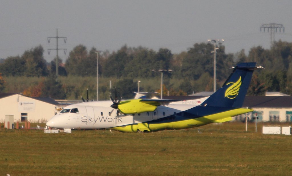 SkyWork Airlines Do-328-110 HB-AEO am 13.10.2012 auf dem Flughafen Berlin-Schnefeld