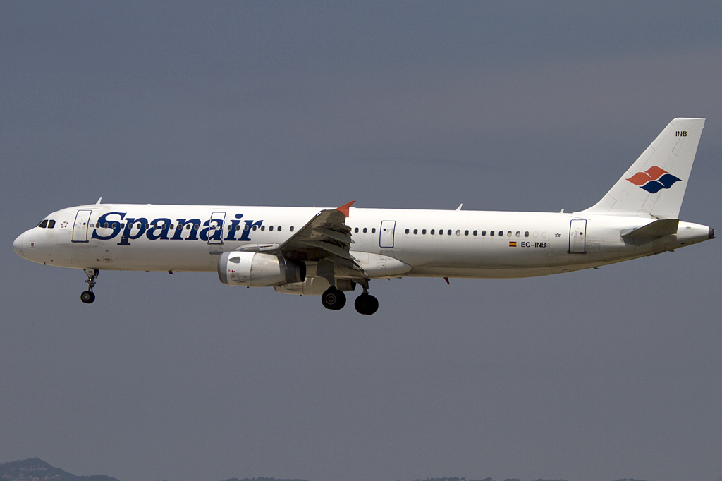 Spanair, EC-INB, Airbus, A321-231, 16.06.2011, BCN, Barcelona, Spain 



