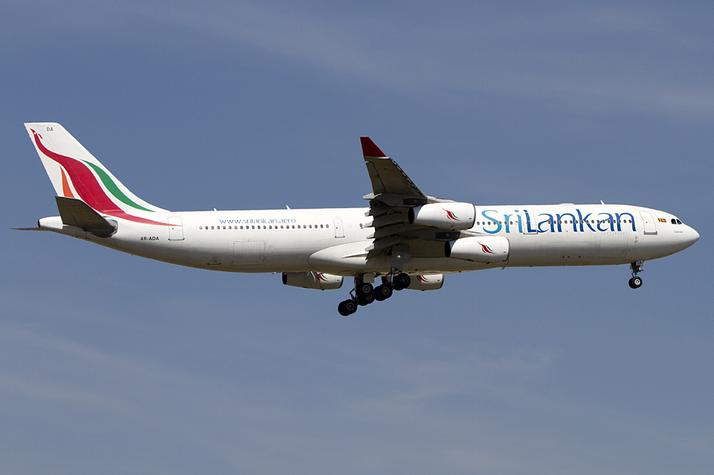 SriLankan Airlines, 4R-ADA, Airbus, A340-311, 24.04.2010, FRA, Frankfurt, Germany 


