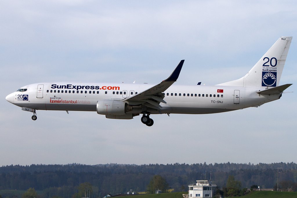 Sun Express, TC-SNJ, Boeing, B737-86J, 28.04.2012, ZRH, Zrich, Switzerland





