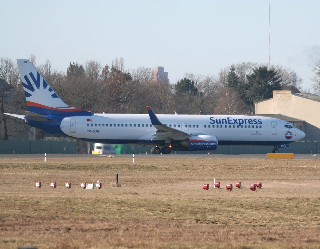 SunExpress B 737-8CX TC-SUG am 06.03.2011 auf dem Flughafen Berlin-Tegel