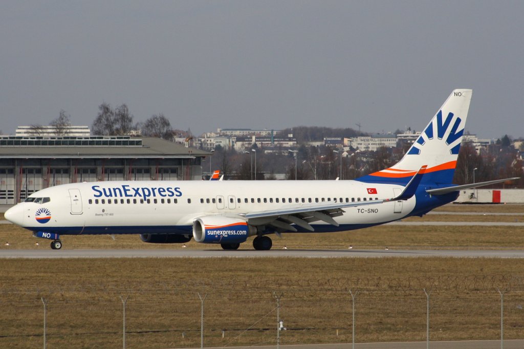 SunExpress 
Boeing 737-8HC 
TC-SNO
STR Stuttgart [Echterdingen], Germany
26.02.11