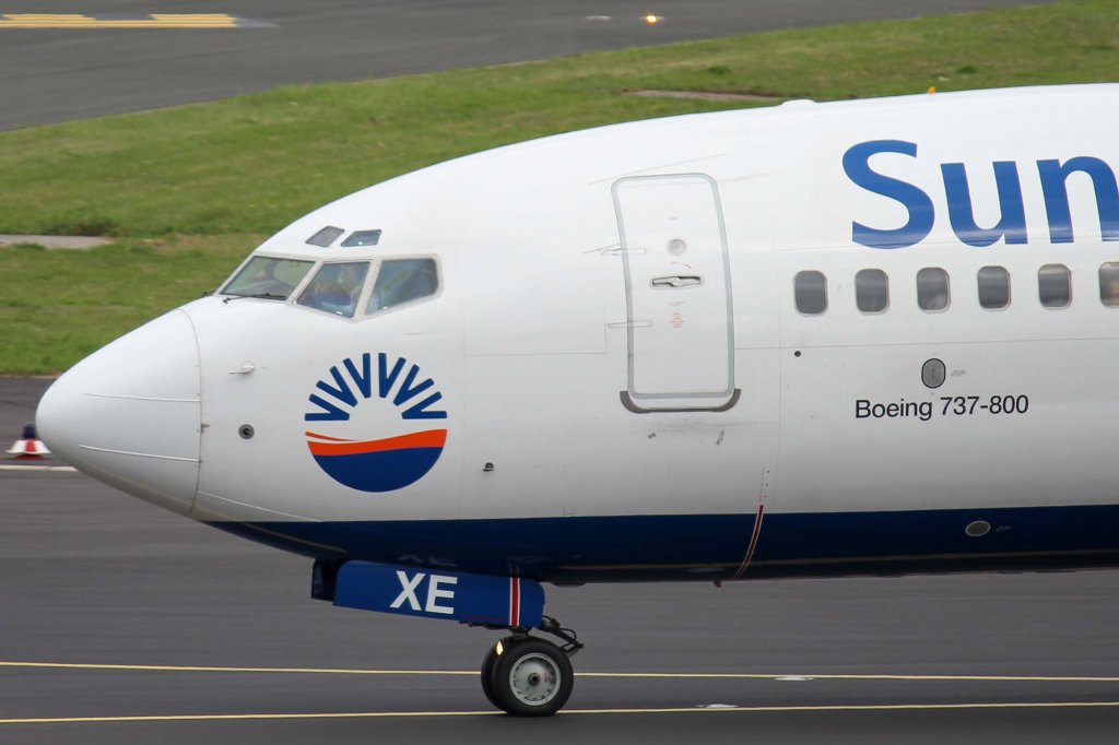 SunExpress Germany, D-ASXE, Boeing, 737-800 wl (Bug/Nose), 11.08.2012, DUS-EDDL, Dsseldorf, Germany 