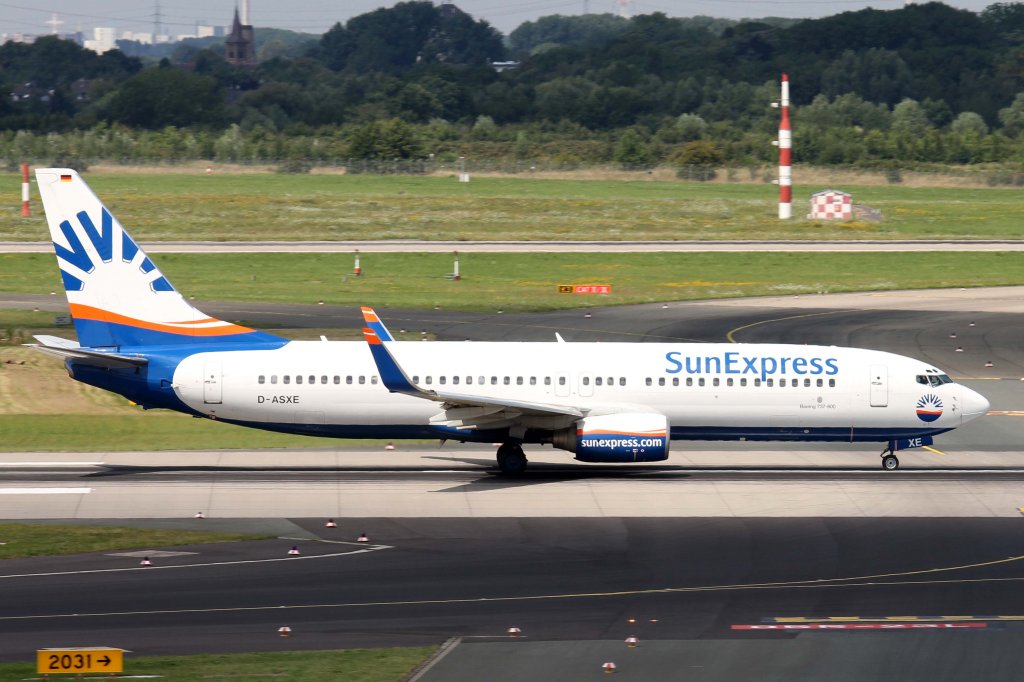 SunExpress Germany, D-ASXE, Boeing, 737-800 wl, 11.08.2012, DUS-EDDL, Dsseldorf, Germany 