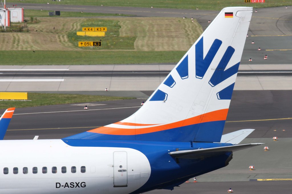 SunExpress Germany, D-ASXG, Boeing, 737-800 wl (Seitenleitwerk/Tail), 11.08.2012, DUS-EDDL, Dsseldorf, Germany 