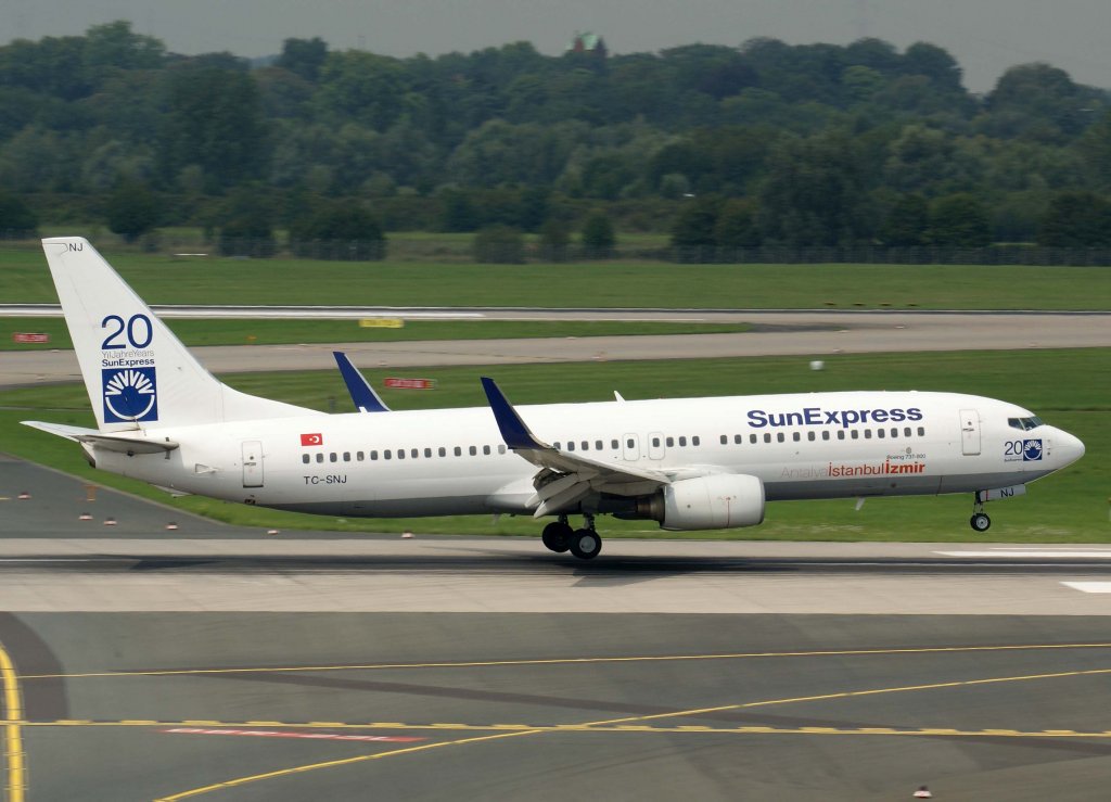 SunExpress, TC-SNJ, Boeing 737-800 wl, 28.07.2011, DUS-EDDL, Dsseldorf, Germany