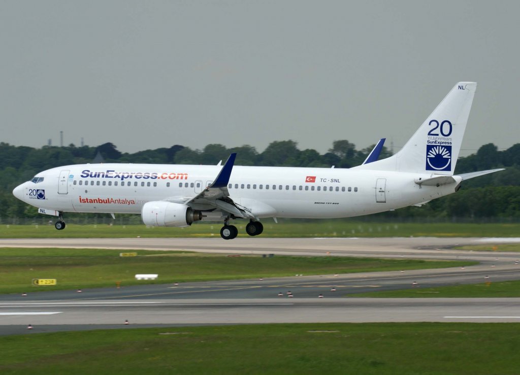 SunExpress, TC-SNL, Boeing 737-800 WL, 2010.05.24, DUS-EDDL, Dsseldorf, Germany 

