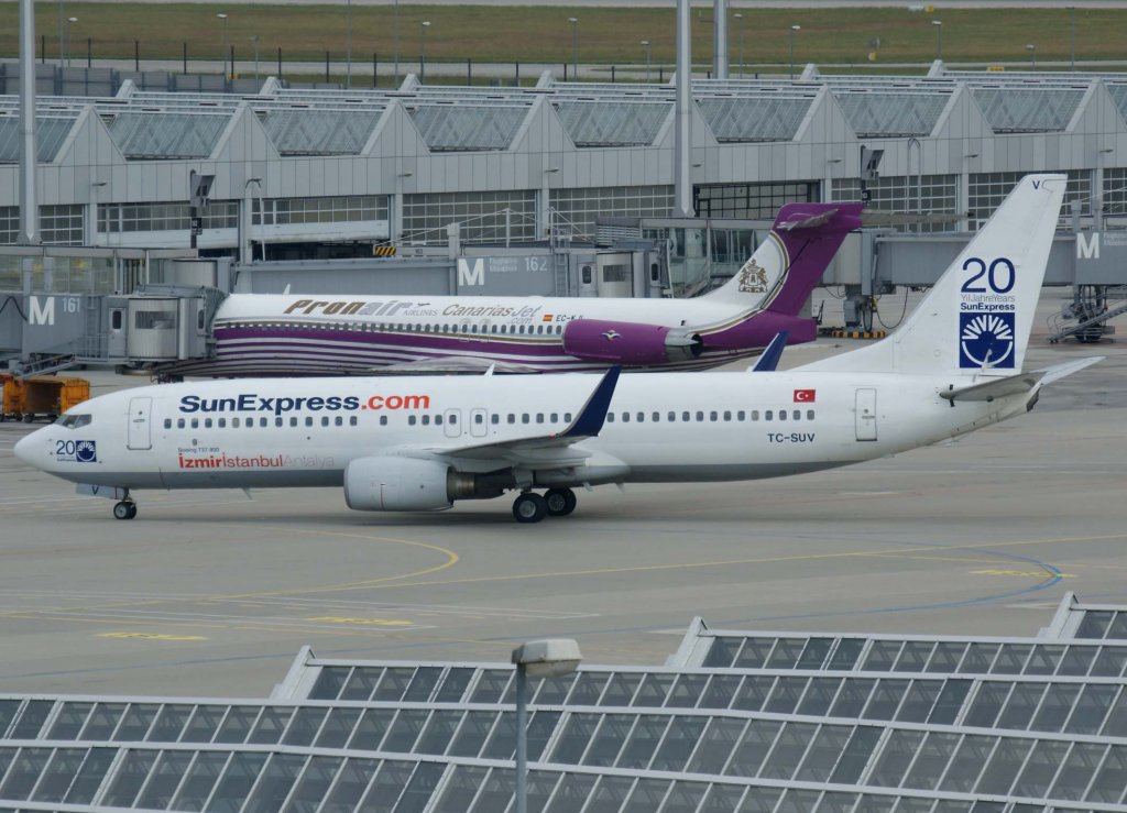 SunExpress, TC-SUV, Boeing 737-800 WL, 2009.06.20, MUC-EDDM, München, Germany 

