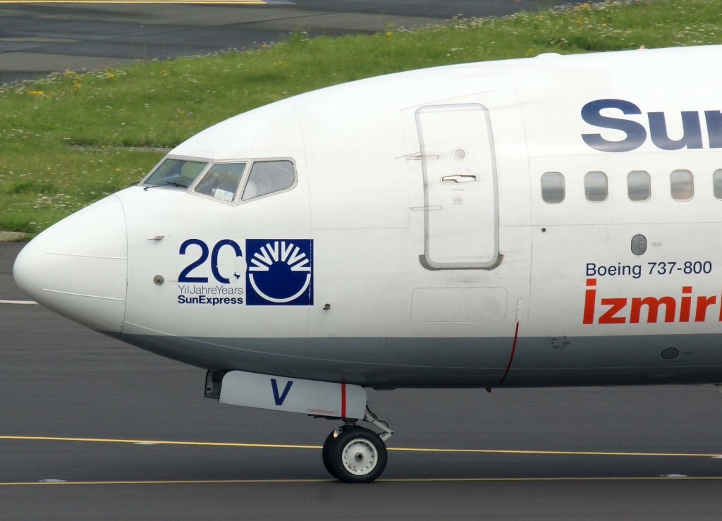 SunExpress, TC-SUV, Boeing 737-800 wl (Bug/Nose), 28.07.2011, DUS-EDDL, Dsseldorf, Germany