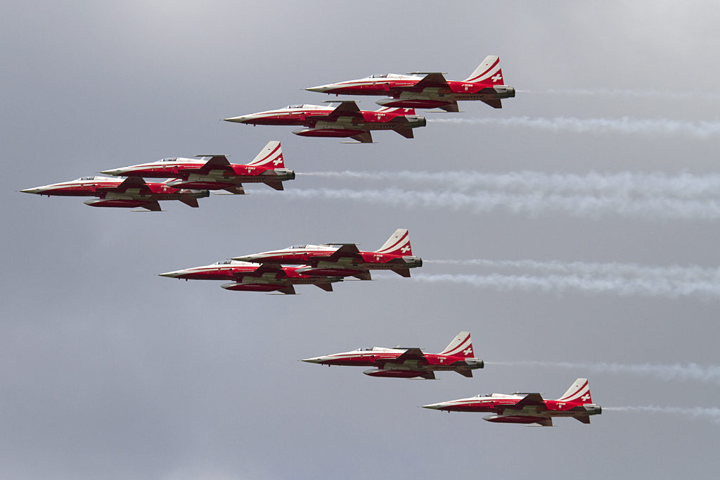 Swiss - Air Force, Patrouille Swiss, Northrop, F-5E Tiger II, 07.06.2010, SXF, Berlin-Schnefeld, Germany 