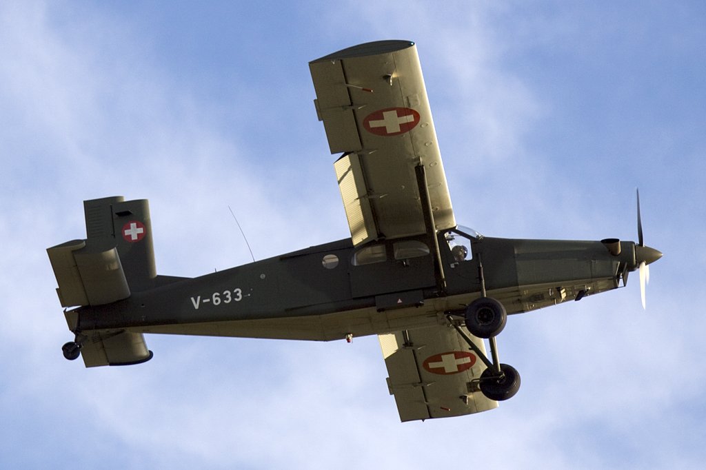 Swiss - Air Force, V-633, Pilatus, PC-6, 25.11.2009, LSMP, Payerne, Switzerland

