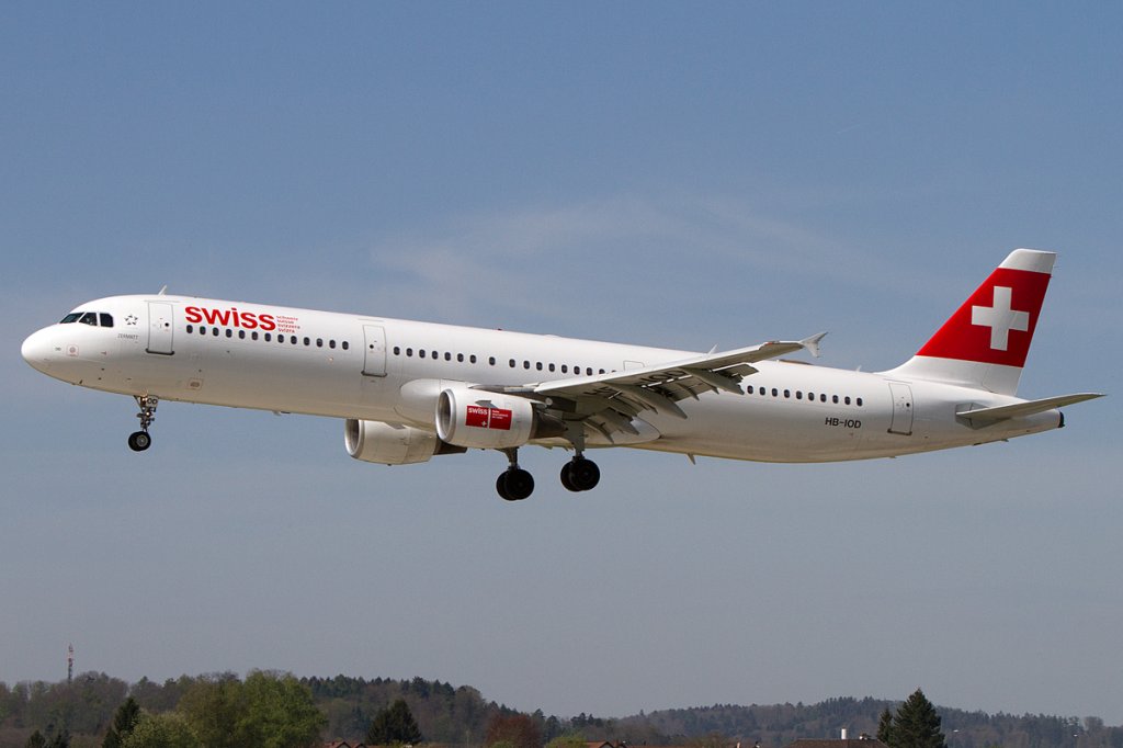 Swiss, HB-IOD, Airbus, A321-212, 28.04.2012, ZRH, Zrich, Switzerland 



