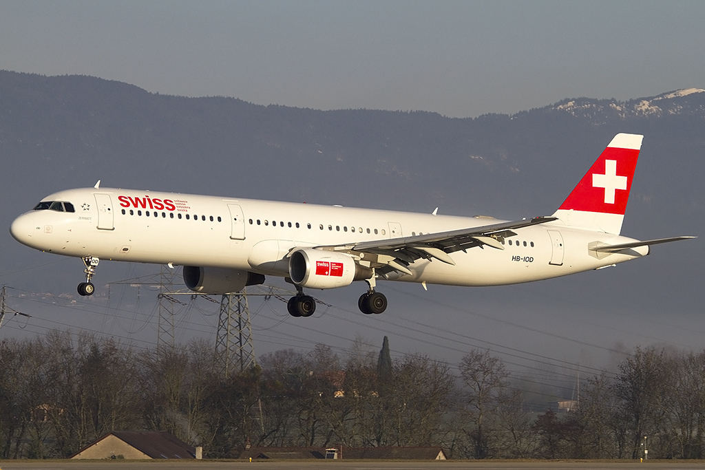 Swiss, HB-IOD, Airbus, A321-212, 29.12.2012, GVA, Geneve, Switzerland 




