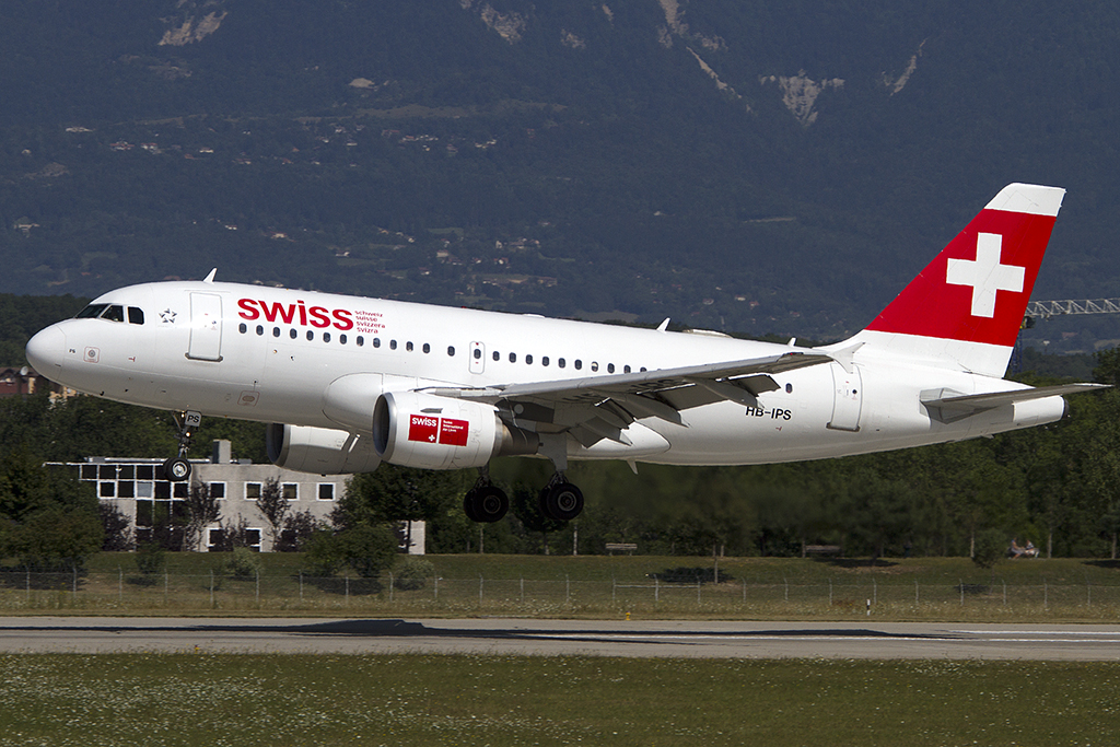 Swiss, HB-IPS, Airbus, A319-112, 04.08.2012, GVA, Geneve, Switzerland 





