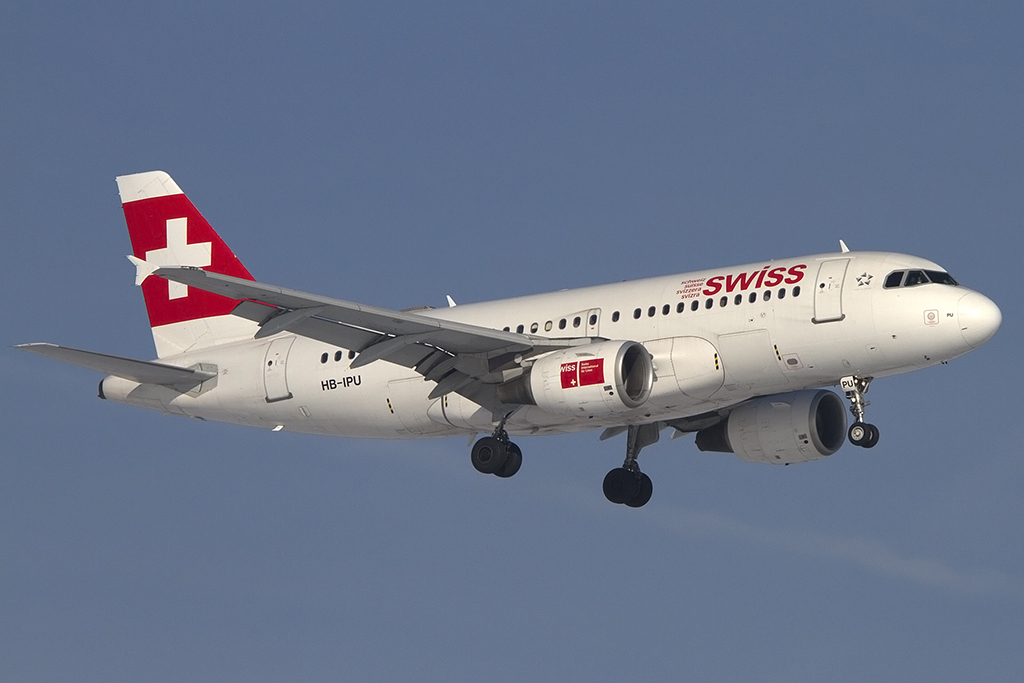Swiss, HB-IPU, Airbus, A319-112, 23.01.2013, ZRH, Zrich, Switzerland 



