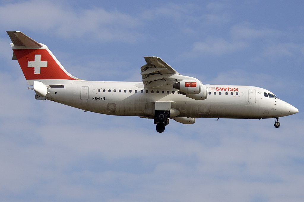 Swiss, HB-IXN, BAe, ARJ-100, 20.02.2010, ZRH, Zrich, Switzerland 


