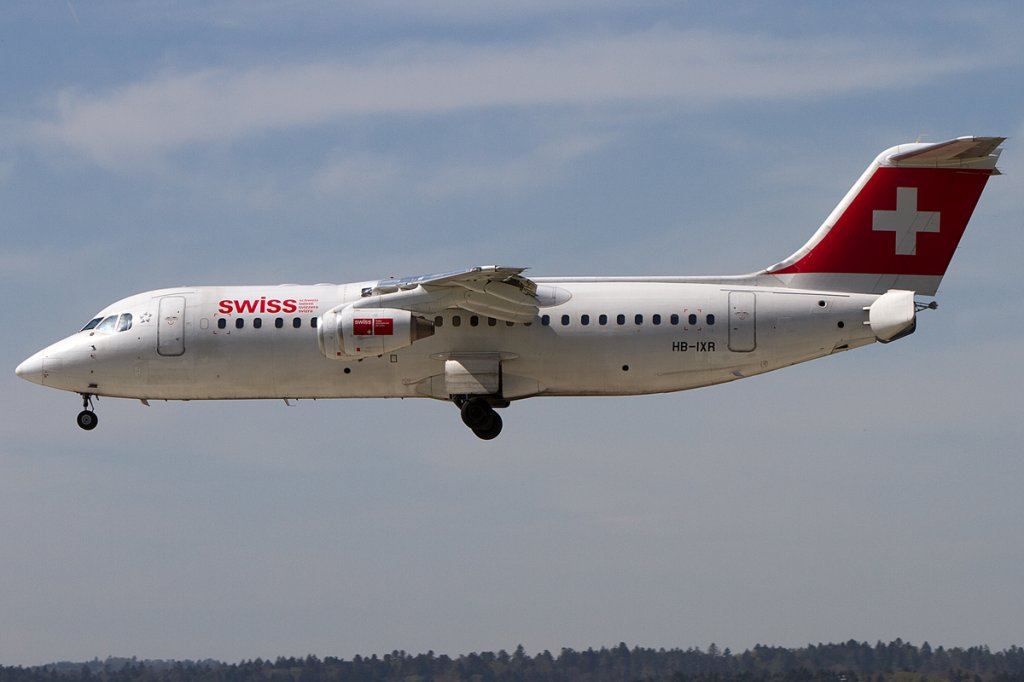Swiss, HB-IXR, BAe, ARJ-100, 28.04.2012, ZRH, Zrich, Switzerland 


