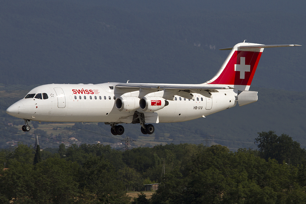 Swiss, HB-IXV, BAe, ARJ-100, 04.08.2012, GVA, Geneve, Switzerland 





