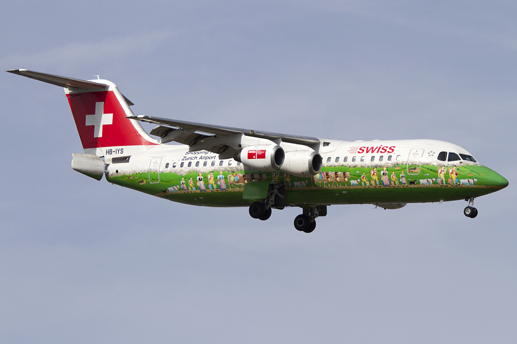 Swiss, HB-IYS, BAe, ARJ-100, 11.03.2012, GVA, Geneve, Switzerland 



