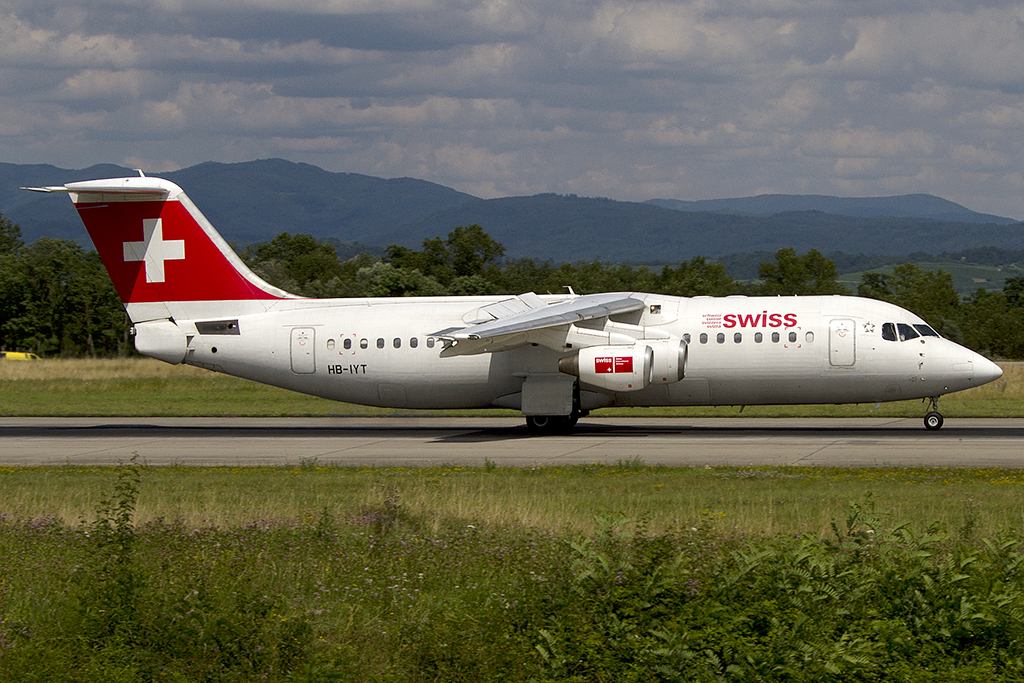 Swiss, HB-IYT, BAe, ARJ-100, 12.07.2012, BSL, Basel, Switzerland



