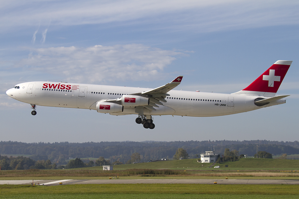 Swiss, HB-JMM, Airbus, A340-313X, 03.10.2010, ZRH, Zrich, Switzerland 





