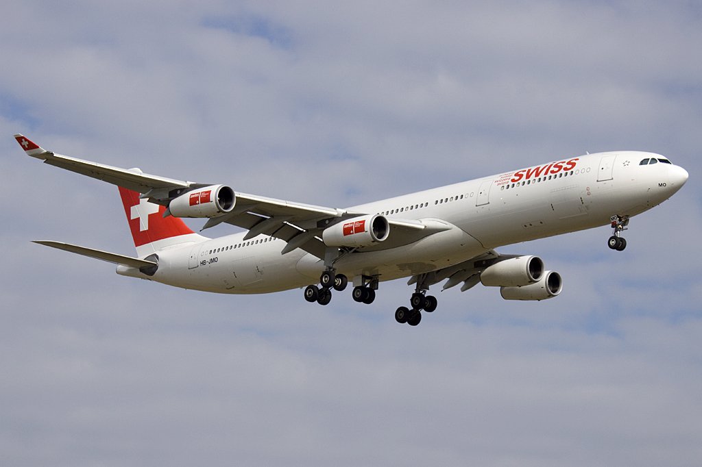 Swiss, HB-JMO, Airbus, A340-313X, 20.02.2010, ZRH, Zrich, Switzerland 


