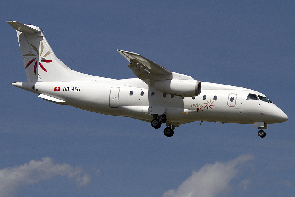 Swiss Jet, HB-AEU, Dornier, DO-328, 04.08.2012, GVA, Geneve, Switzerland 




