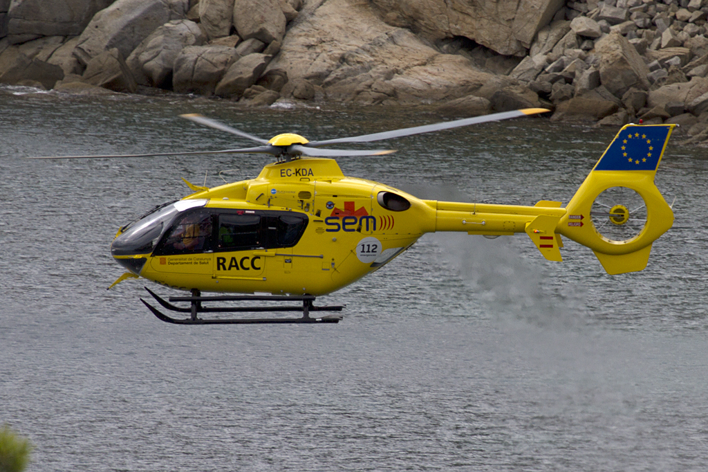 TAF, EC-KDA, Eurocopter, EC-135-P2, 06.09.2010, Roses, Spain

