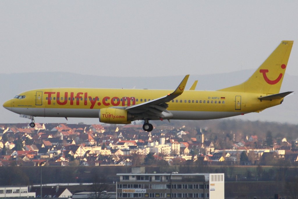 TUIfly 
Boeing 737-8K5 
D-AHFU 
STR Stuttgart [Echterdingen], Germany
19.03.11