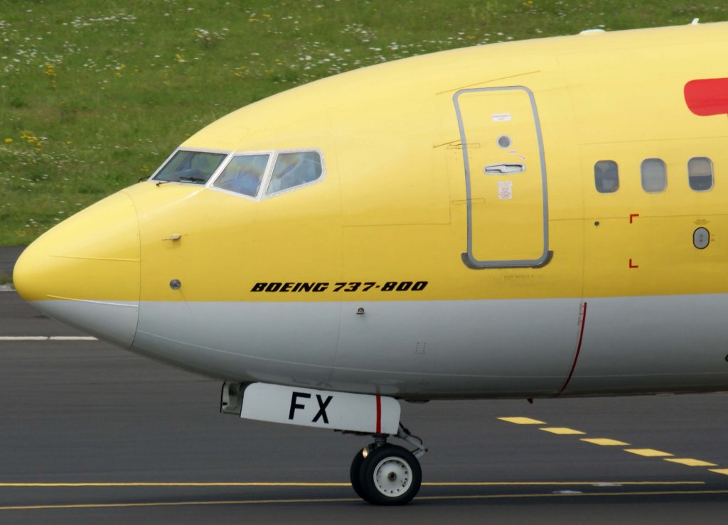 TUIfly, D-AHFX, Boeing 737-800 wl (Bug/Nose), 28.07.2011, DUS-EDDL, Dsseldorf, Gemany 

