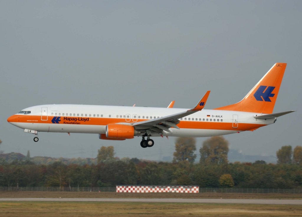 TUIfly, D-AHLK, Boeing 737-800 wl (Kreuzfahrten), 2009.10.24, DUS, Dsseldorf, Germany