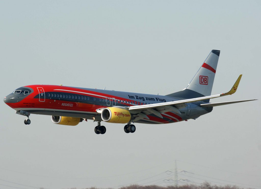 TUIfly, D-ATUC, Boeing 737-800 WL  DB Air Two  (DB-Regio), 20.03.2011, DUS-EDDL, Dsseldorf, Germany
