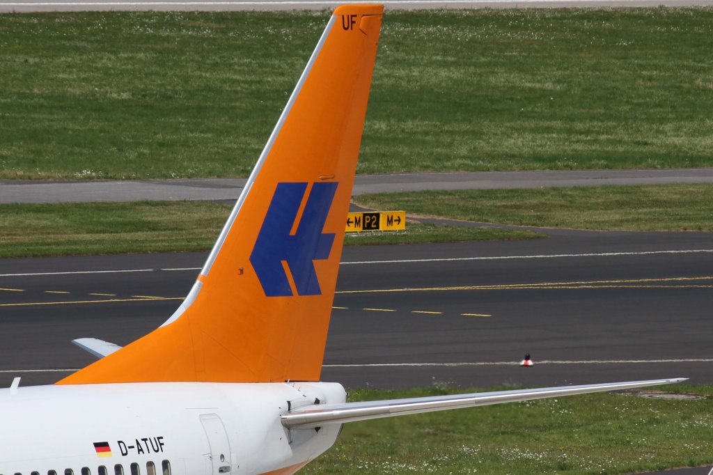TUIfly, D-ATUF  Hapag-Lloyd  (ex Kreuzfahrten), Boeing, 737-800 wl (Seitenleitwerk/Tail), 11.08.2012, DUS-EDDL, Dsseldorf, Germany 

