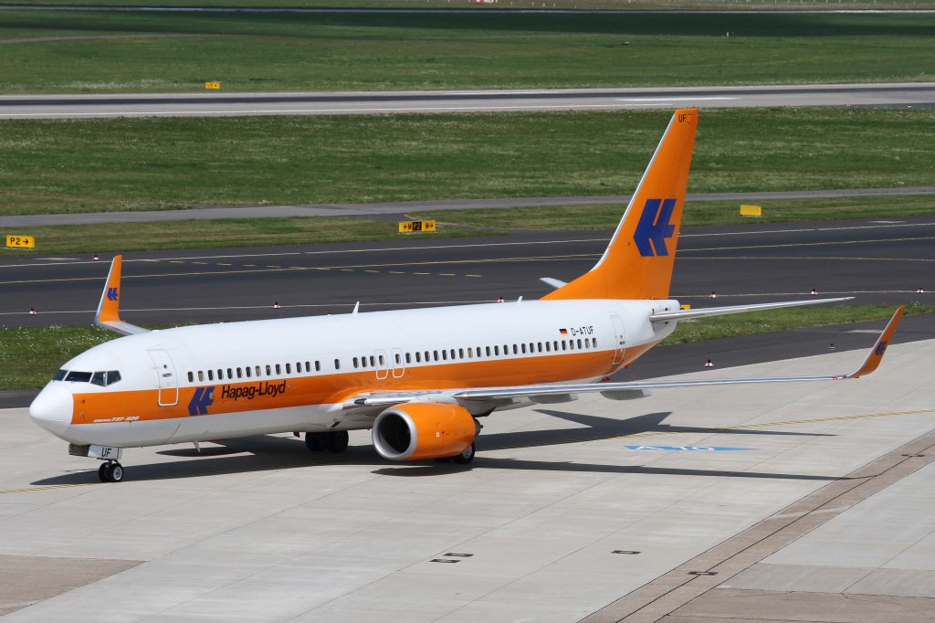 TUIfly, D-ATUF  Hapag-Lloyd  (ex Kreuzfahrten), Boeing, 737-800 wl, 11.08.2012, DUS-EDDL, Dsseldorf, Germany 



