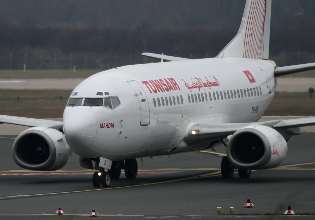 Tunisair, TS-IOI  Mahdia , Boeing, 737-500, 11.03.2013, DUS-EDDL, Dsseldorf, Germany 