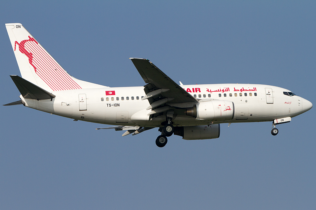 Tunisair, TS-ION, Boeing, B737-6H3, 31.03.2012, LYS, Lyon, France 




