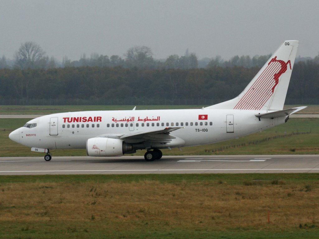 Tunisair, TS-IOQ  Bizerte , Boeing, 737-600, 13.11.2011, DUS-EDDL, Dsseldorf, Germany