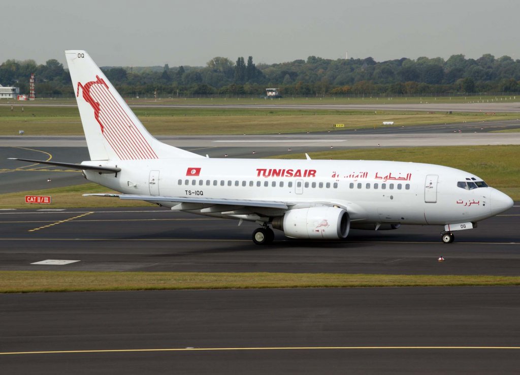 Tunisair, TS-IOQ, Boeing 737-600 (Bizerte), 2009.09.09, DUS, Dsseldorf, Germany