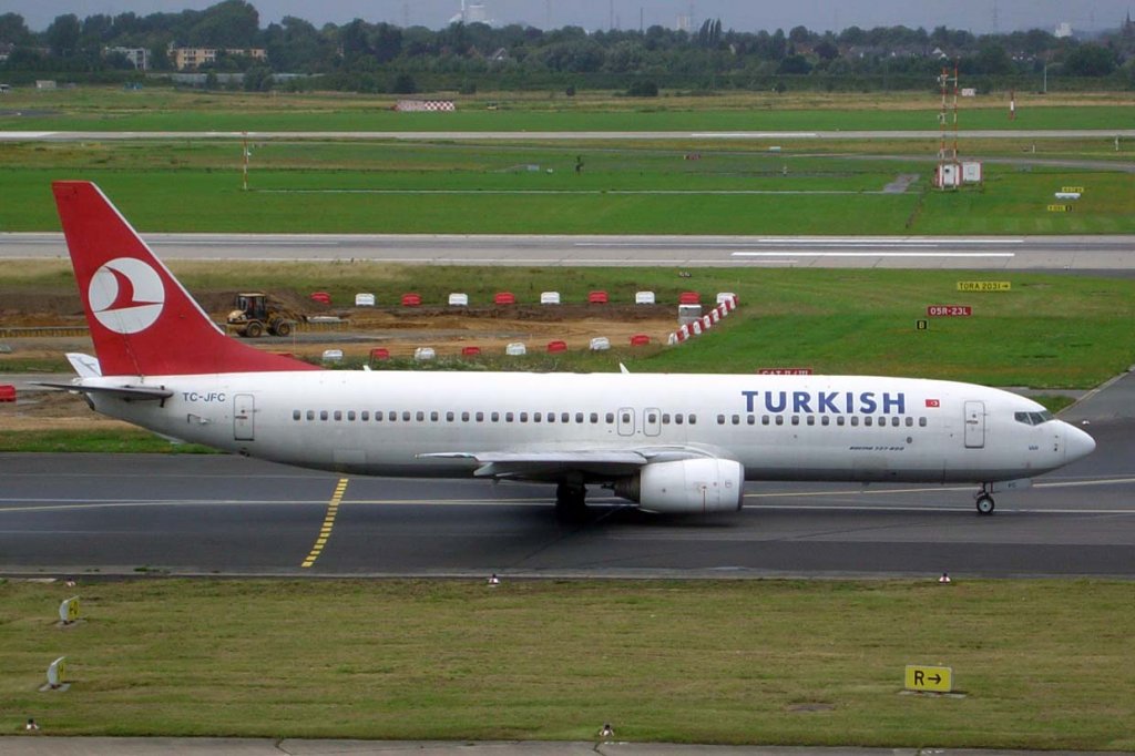 Turkish Airlines, TC-JFC, Boeing 737-800 (Diyabakir), 2007.07.06, DUS, Dsseldorf, Germany