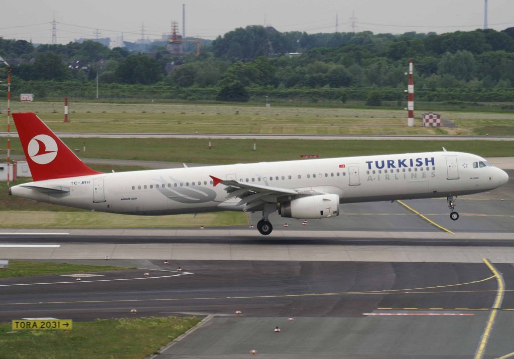 Turkish Airlines, TC-JRH, Airbus A 321-200 (Yalova), 2008.05.22, DUS, Dsseldorf, Germany