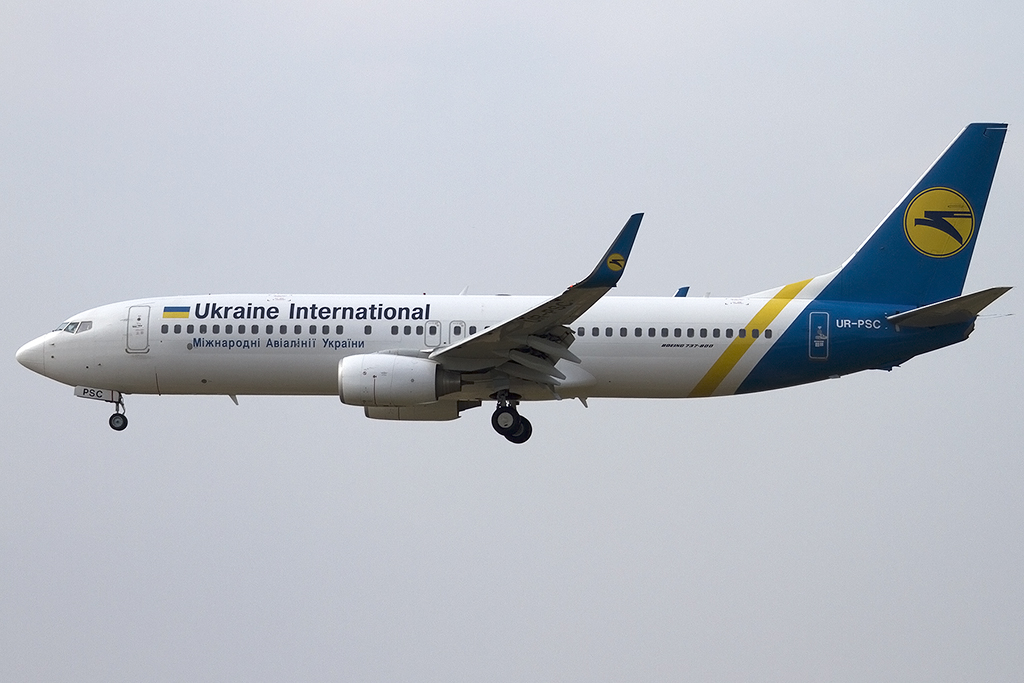 Ukraine International, UR-PSC, Boeing, B737-8HX, 08.09.2012, BCN, Barcelona, Spain 




