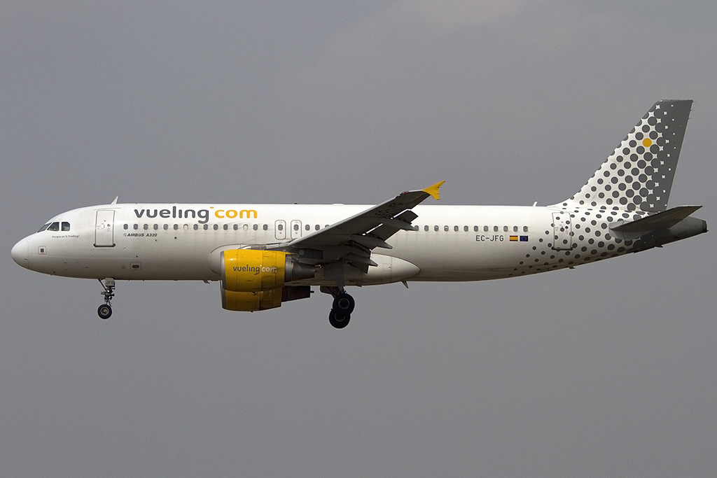 Vueling, EC-JFG, Airbus, A320-214, 08.09.2012, BCN, Barcelona, Spain 





