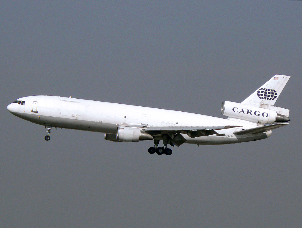 World Cargo DC-10F N304WL im Anflug auf die damalige 25R in FRA / EDDF / Frankfurt am 23.09.2007