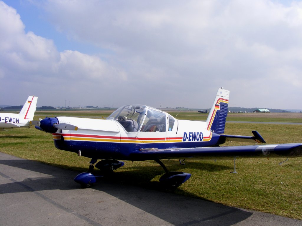 Zlin 42 D-EWOD beim Zlin Treffen am Flugplatz Gera EDAJ 27.9.2008